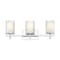 Z-Lite Grayson Vanity, 3-Light, 23 In.W x 5.75 In.L x 8.5 In.H, Chrome/Clear + Etched Opal 1949-3V-CH - alternate 3